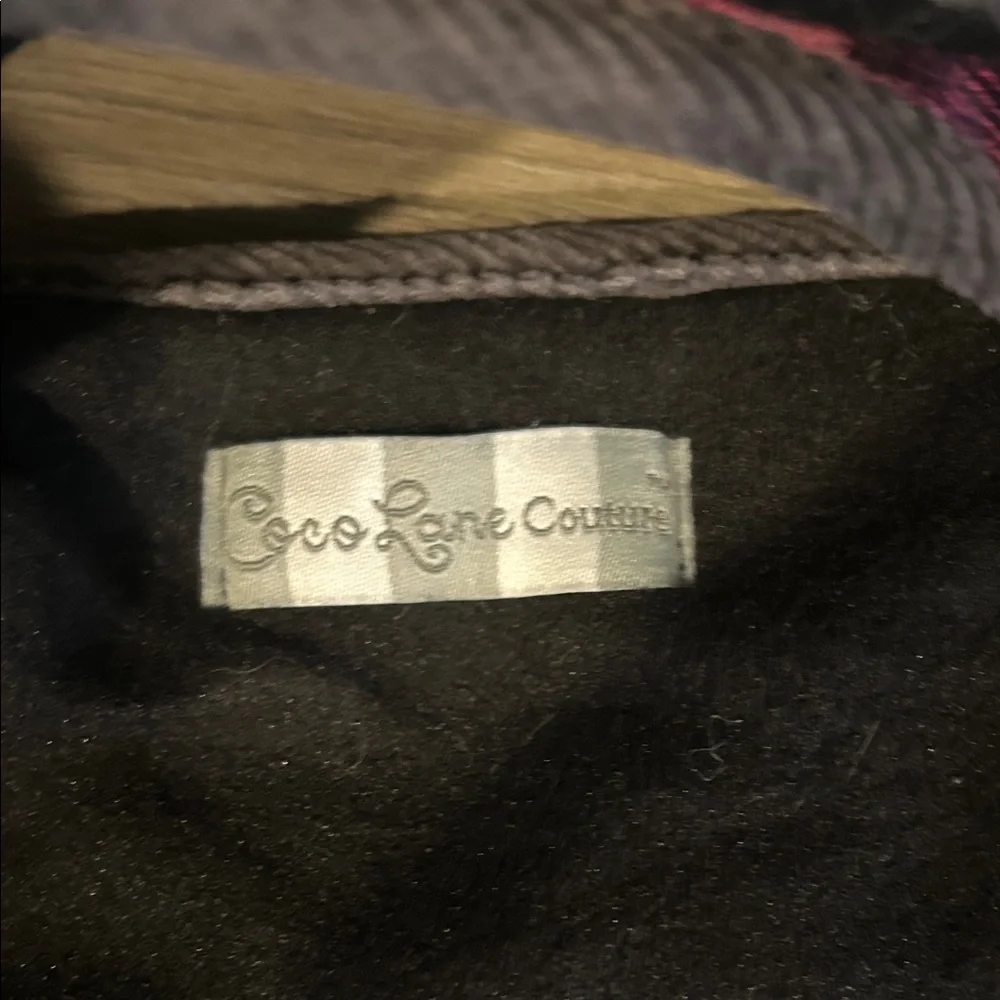 Cozy Plaid‎ Dog Jacket in Pink and Blue Size L